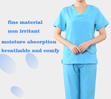 O Spandex dos uniformes do hospital esfrega ternos ajusta a personalização não irritante disponível