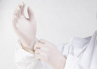 Proteção livre do produto comestível do pó elástico transparente descartável médico das luvas do látex