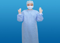 O vestido cirúrgico descartável não tecido reforçou o hospital azul Spunlace