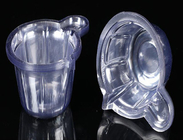 Material plástico do PE da coleção de espécime do copo descartável da urina transparente