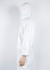 Combinação médica terno Dustproof protetor descartável branco da gota do vestido do anti