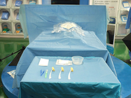 A cesariana cirúrgica descartável drapeja o tamanho azul 200*300cm da cor