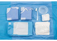Do bloco estéril descartável da cirurgia do EO do bloco do procedimento da angiografia instrumento cirúrgico azul de SMS