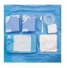 Pacotes cirúrgicos médicos descartáveis com embalagem individual e tecido não tecido