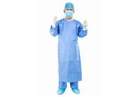 Vestido cirúrgico descartável azul estéril de 35g 45g SMS SMMS