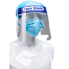 Protetor facial transparente descartável resistente a poeira e à prova de poeira
