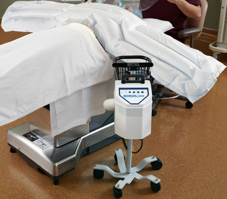 branco cirúrgico de aquecimento de aquecimento do acesso do sistema de controlo da cobertura ICU da parte superior do corpo, unidade de ar livre azul da tela de SMS da cor