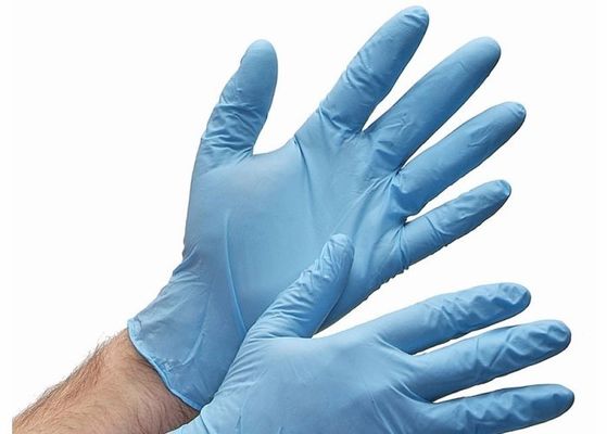 O nitrilo de S M Disposable Hand Gloves pulveriza luvas livres do exame