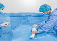 O bloco cirúrgico respirável do Arthroscopy do joelho de SMS esterilizou médico drapeja o grupo para o hospital