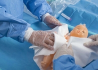 O bloco cirúrgico da entrega de SMS esterilizou o bebê médico o grupo do saco que do nascimento drapeja