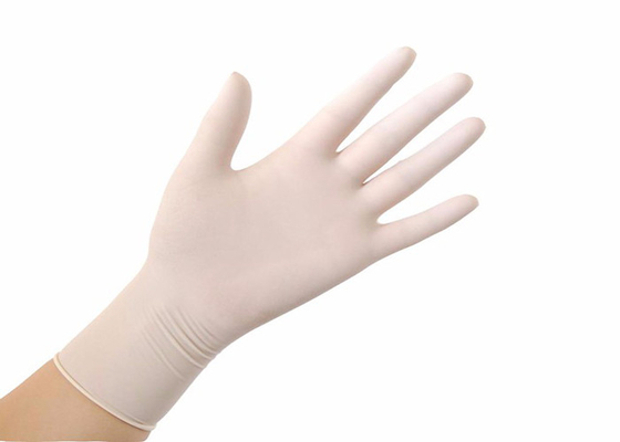 luvas descartáveis ​​estéreis material látex nitrilo sem pó luvas de segurança cor azul branco tamanho padrão personalizado SML