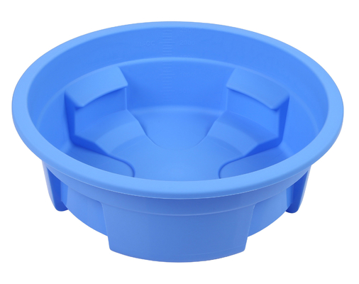 Bacia do fio de guia plástico com 5 Tab Polypropylene azul de 2500 ML