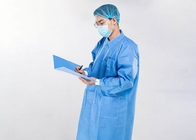 Revestimento descartável do laboratório de SMS com o vestido do visitante do hospital das calças
