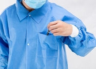Revestimento descartável do laboratório de SMS com o vestido do visitante do hospital das calças