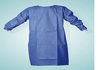 Personalização não tecida material azul reforçada descartável do tamanho da cor do vestido cirúrgico
