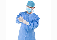 Vestido cirúrgico descartável reforçado para o hospital 30/40gsm SMS estéril