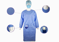Vestido cirúrgico descartável SMS 45gsm não tecido do isolamento médico
