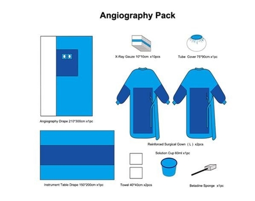 Bloco descartável consumível médico de Kit Sterile Surgical Laparotomy Drape da angiografia do hospital