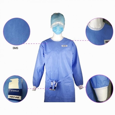 Médico cirúrgico estéril de Sms do vestido impermeável descartável do hospital