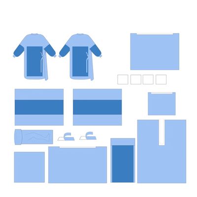 Vestidos para doentes descartáveis