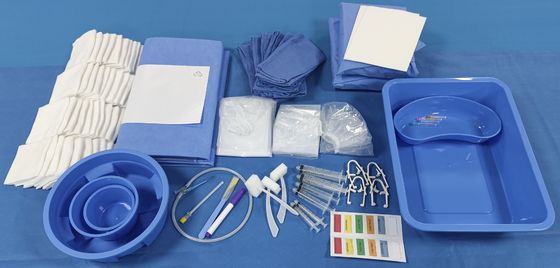Pacote de angiografia cirúrgica descartável para sala de operações / Pacote cirúrgico de intervenção para cirurgia estéril