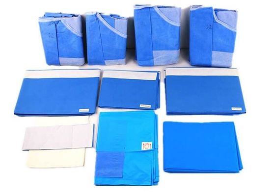Material PP PE Embalagem cirúrgica estéril para procedimentos médicos descartável