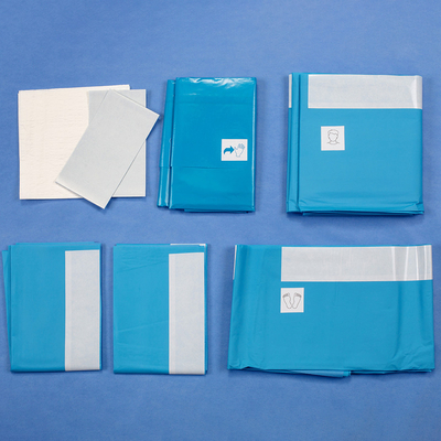 Pacotes cirúrgicos descartáveis não tecidos 1000pcs MOQ Azul/verde/branco