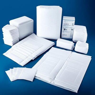 High Absorbency Disposable Surgical Packs with Reinforced Absorbent Critical Zones and EO Sterilization for Hospital Emergency