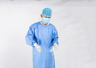 Vestido cirúrgico descartável azul reforçado de SMS