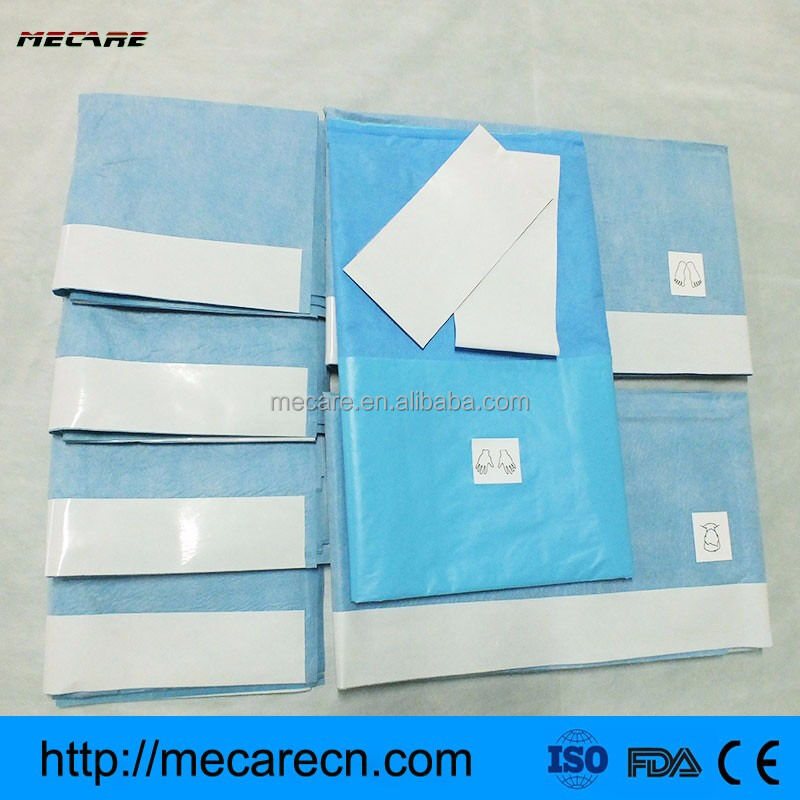 Pacotes Cirúrgicos Descartáveis com Materiais de Alta Absorção, Costura Ultrassônica e Acessórios OEM para Procedimentos Médicos